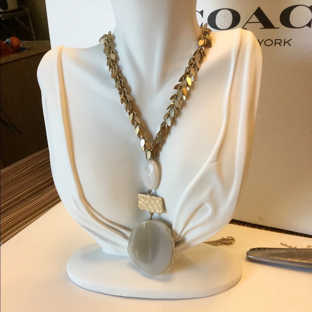 Gold & Agate Necklace